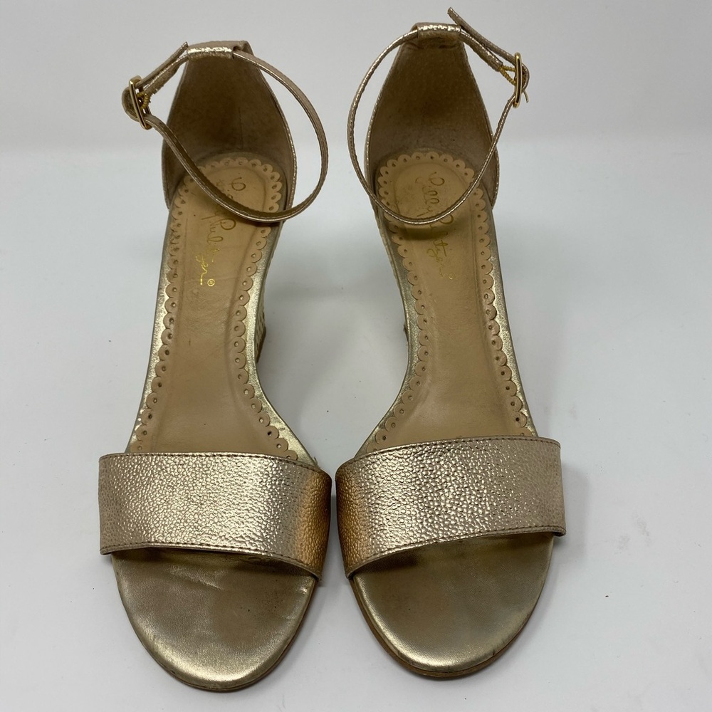 Lily Pulitzer Bridgette Wedges in Gold